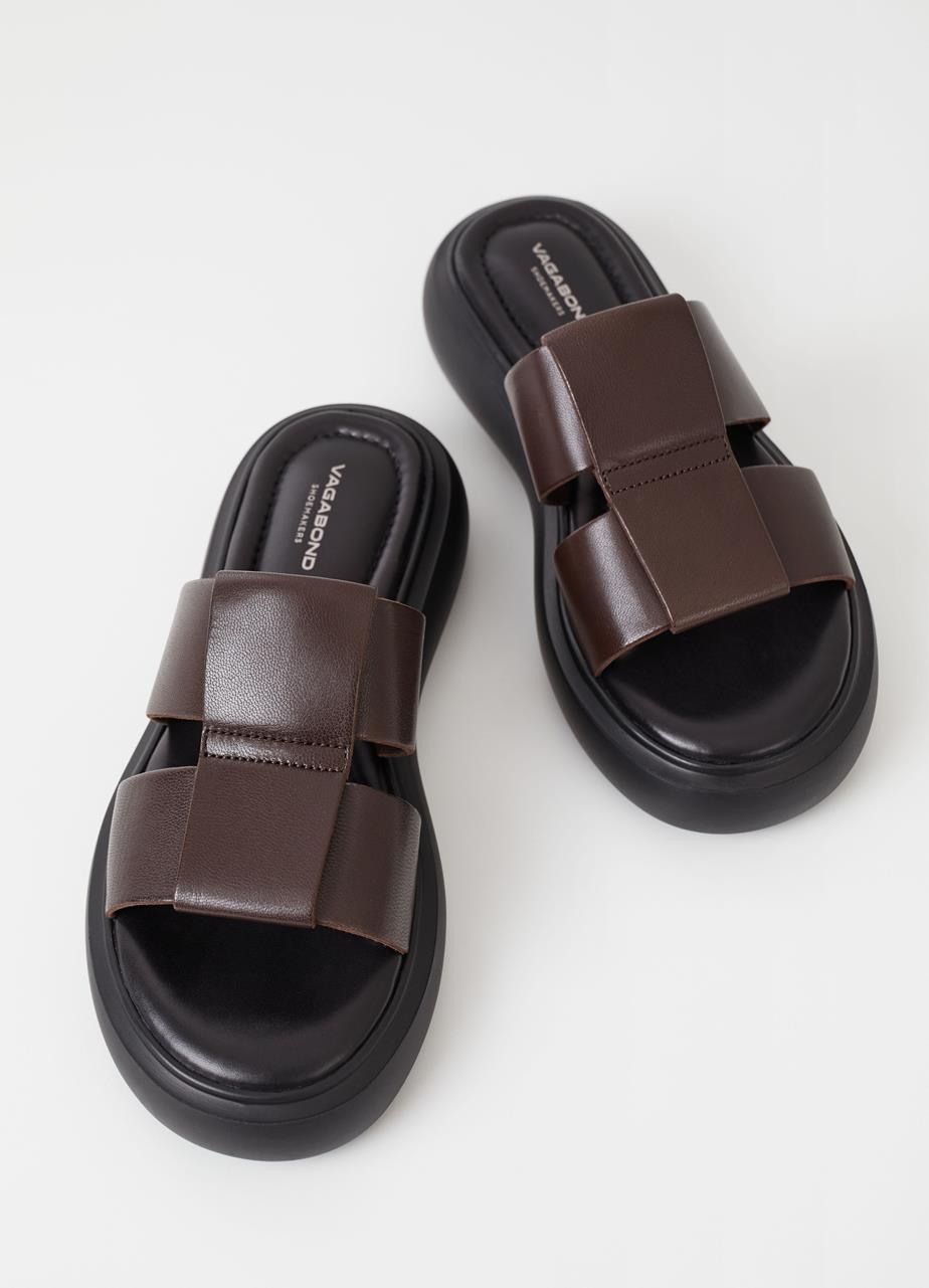 Blenda sandals Dark Brown leather
