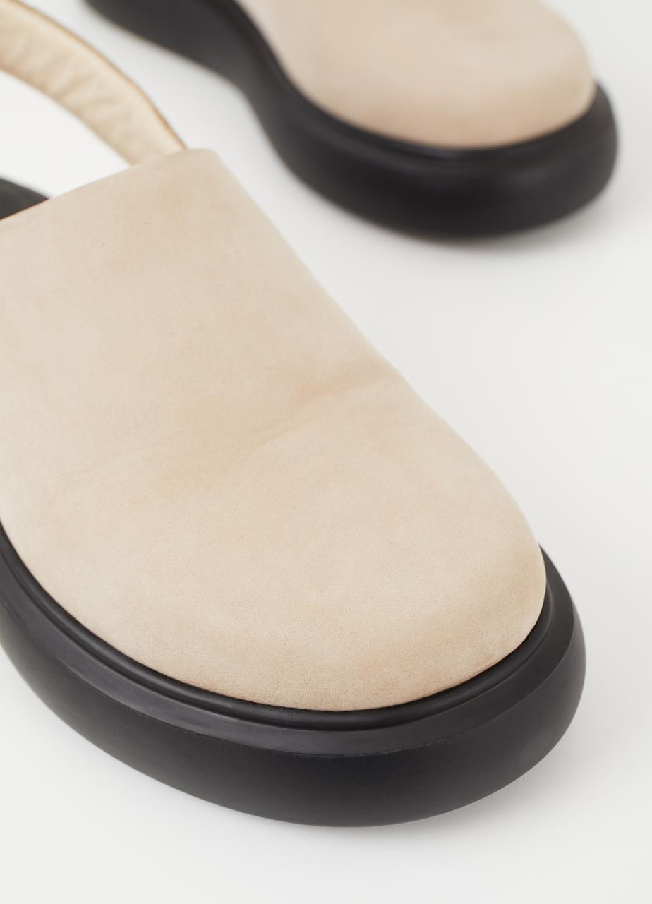 Blenda sandalen Beige nubukleder