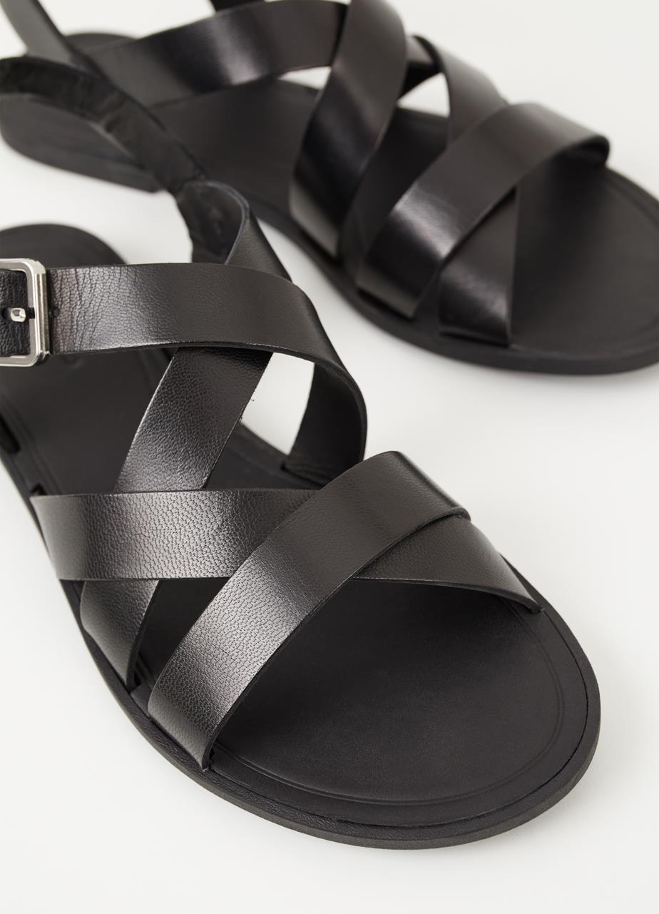 Tia 2.0 sandály Černá kůže