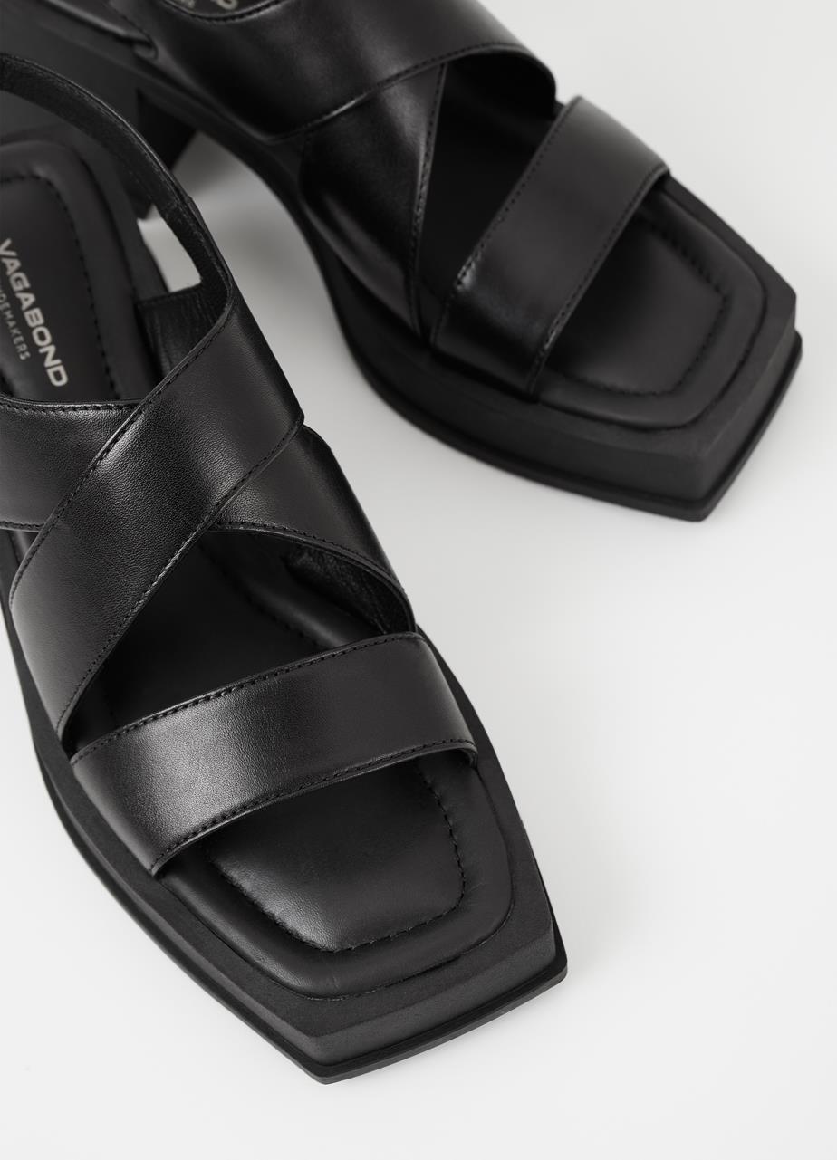 Hennie sandals Black leather