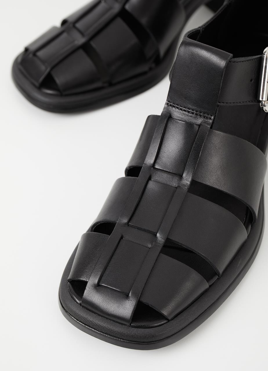 Ansie sandaler Svart läder