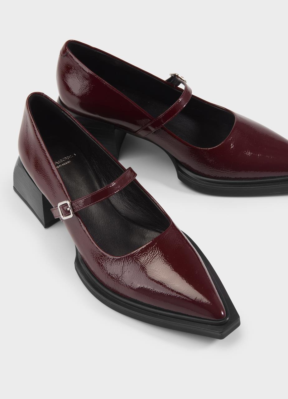 Vivian pumps Rotes lackleder