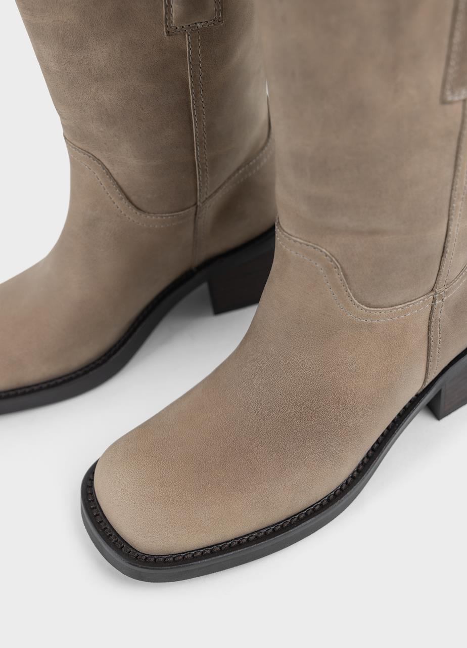 Nour botas altas Marrón Claro nubuck engrasado