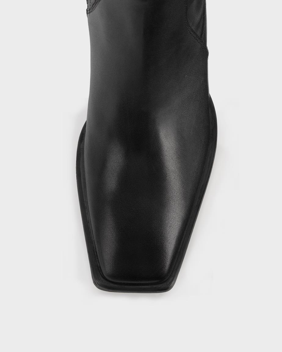 Hedda tall boots Black, Leather/Comb