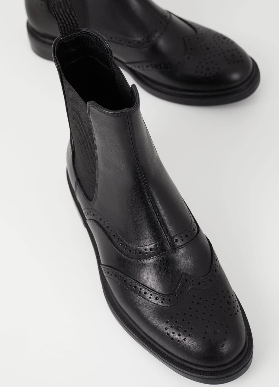 Amina stivali Nero pelle