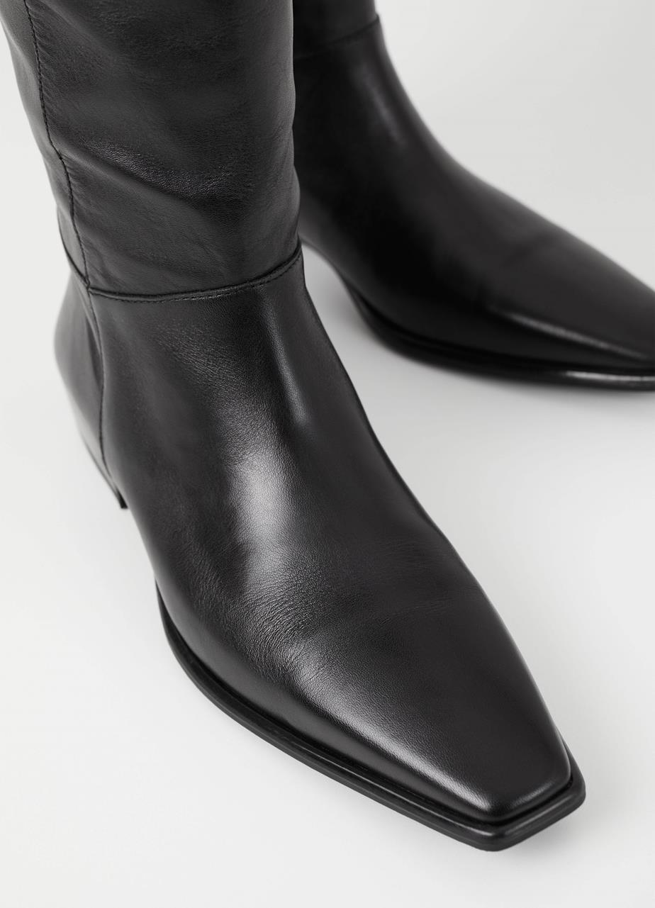 Nella tall boots Black leather