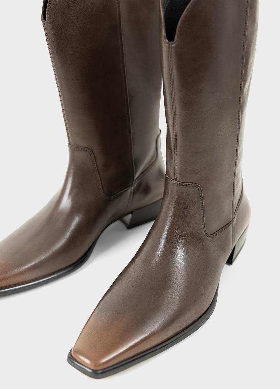 Nella boots Brown brush-off leather