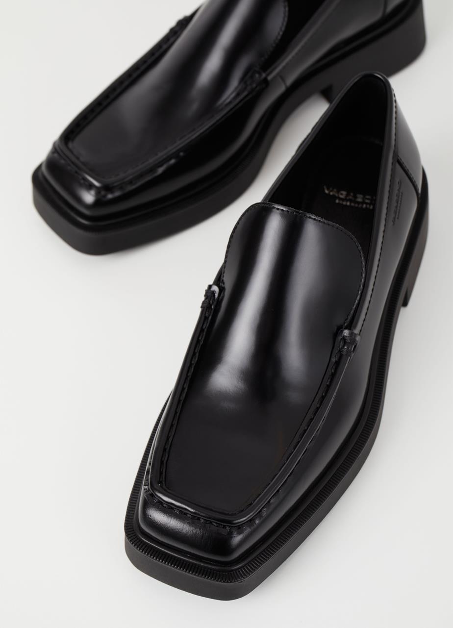 Jillian loafer Black polished leather