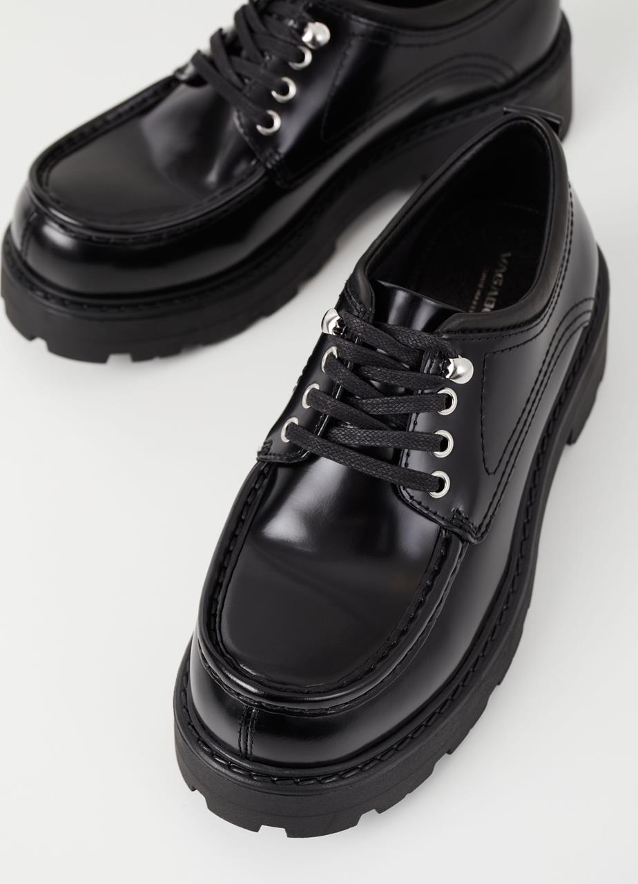 Cosmo 2.0 shoes Black polıshed leather