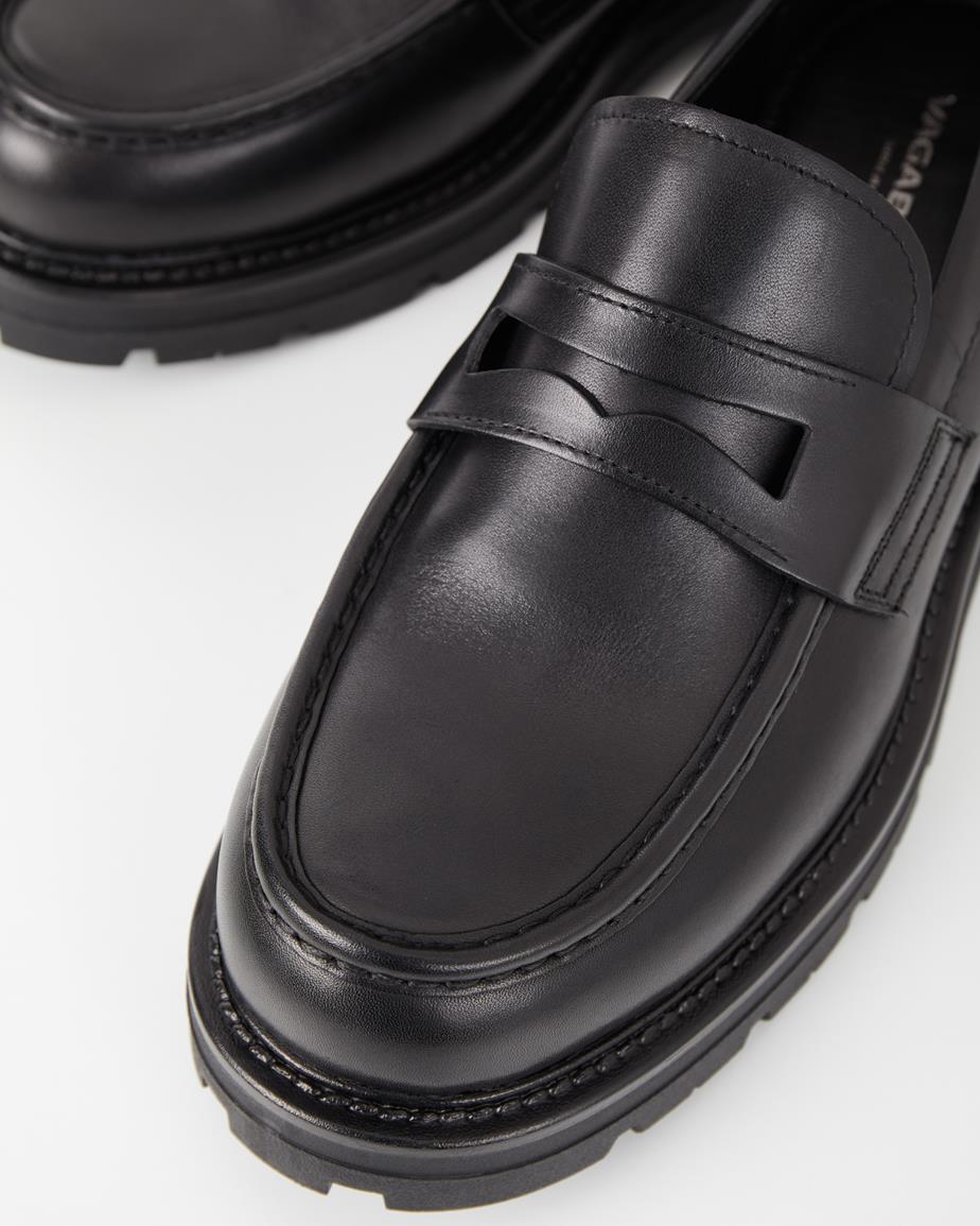 Cameron loafer Schwarzes, Leder