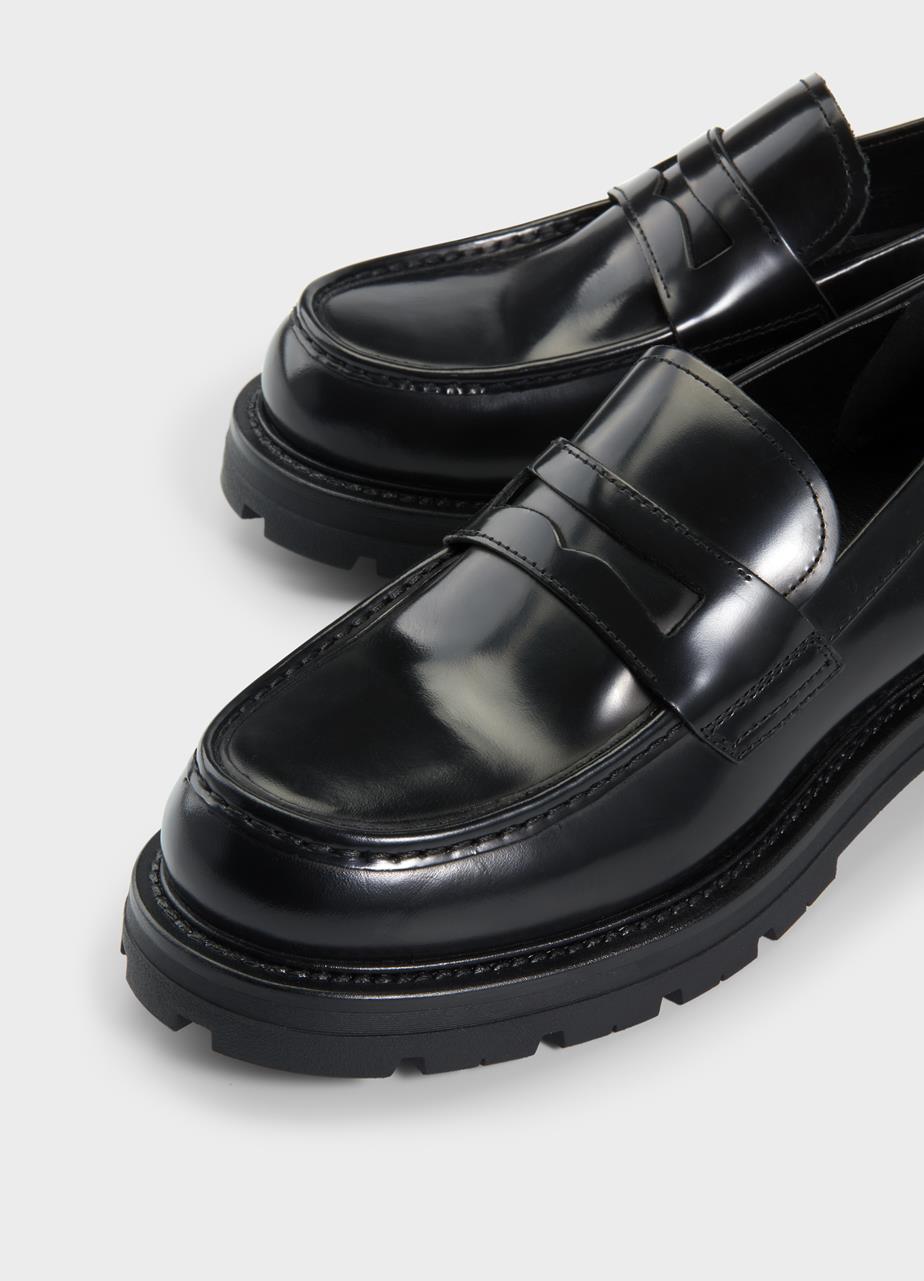 Cameron loafers Black polished leather