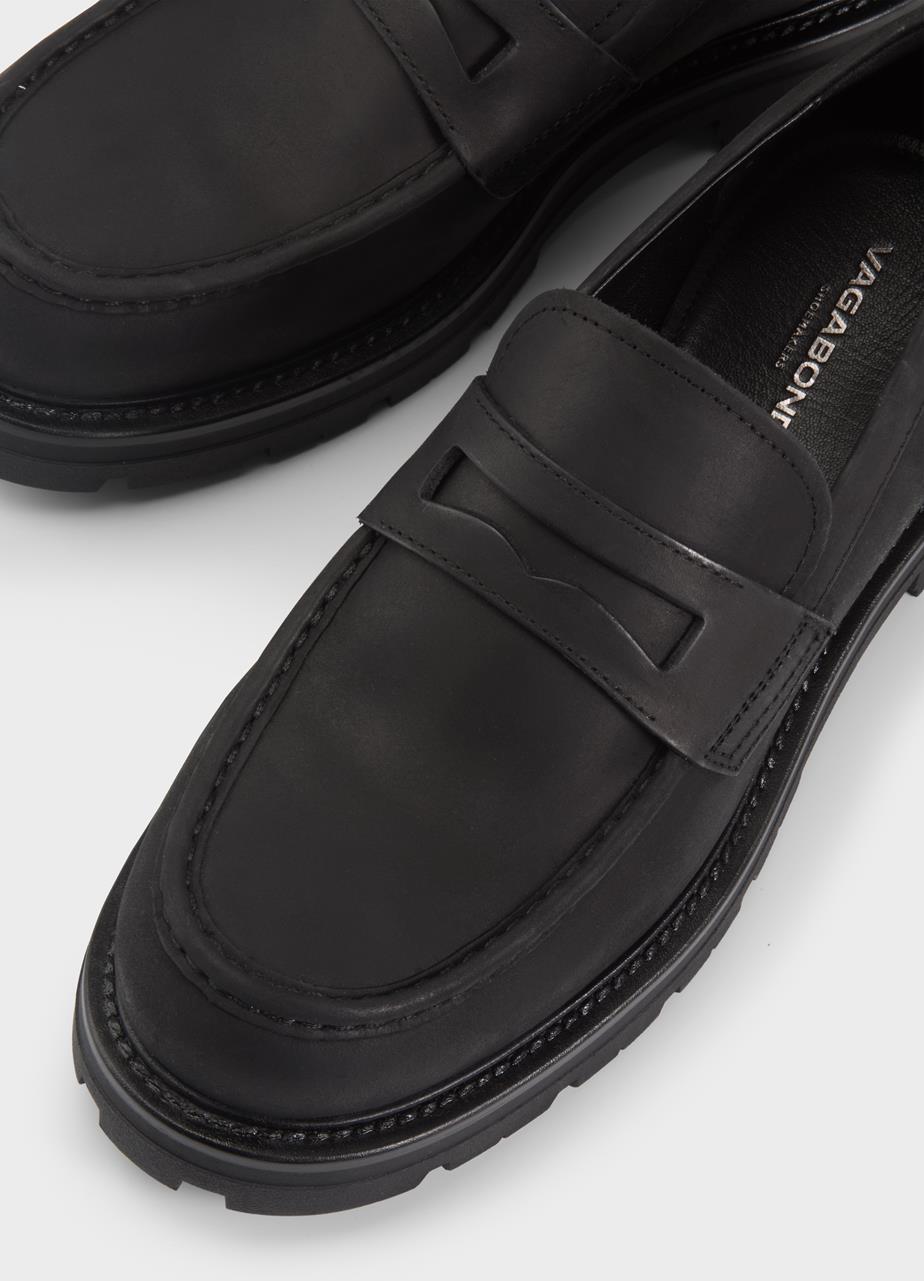 Cameron loafers Black oily nubuck