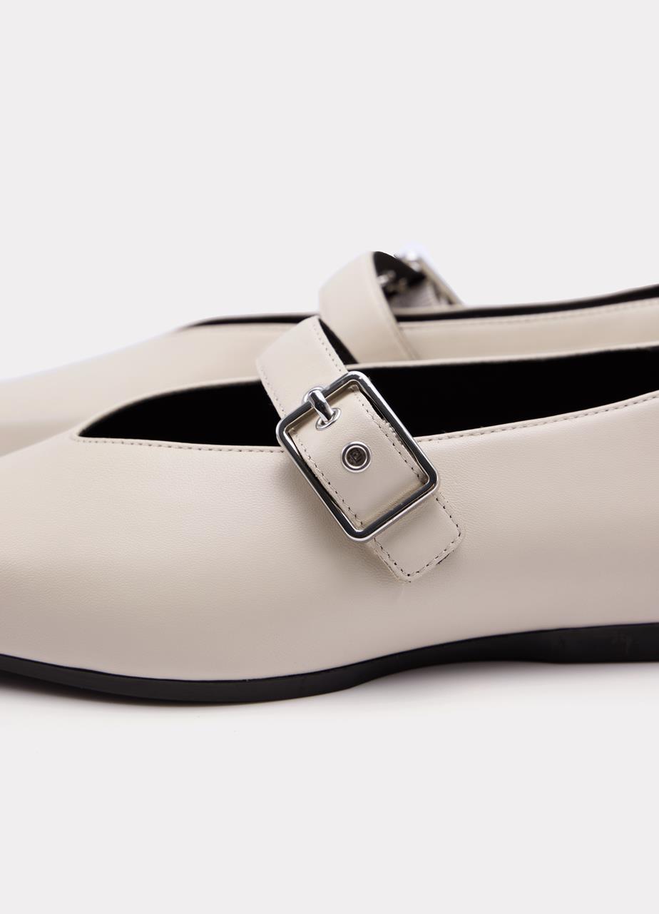 Wioletta shoes Off-White leather