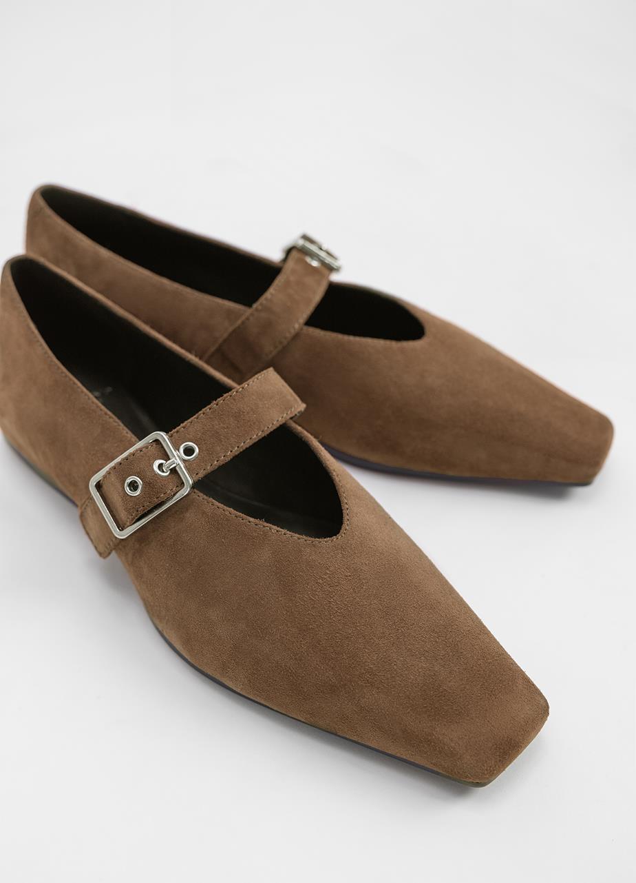 Wioletta ballerines Marron daim