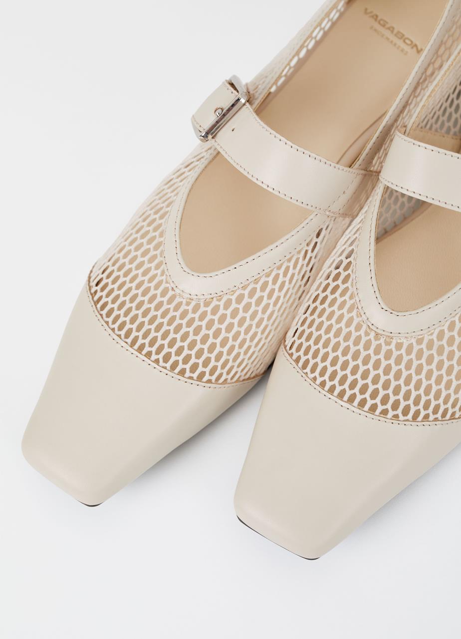 Wioletta shoes Off-White leather/mesh