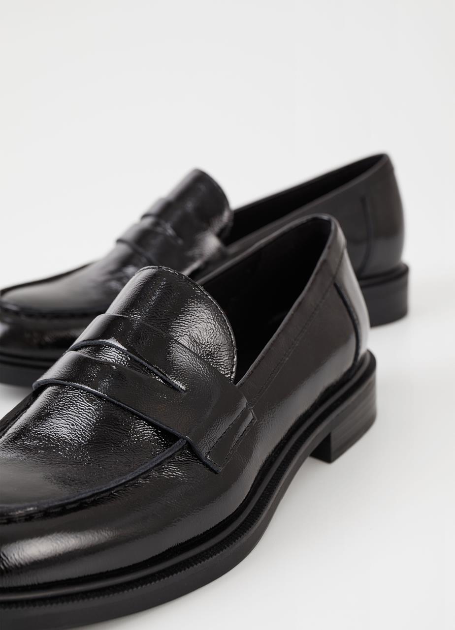 Amina loafers Preto couro envernizado