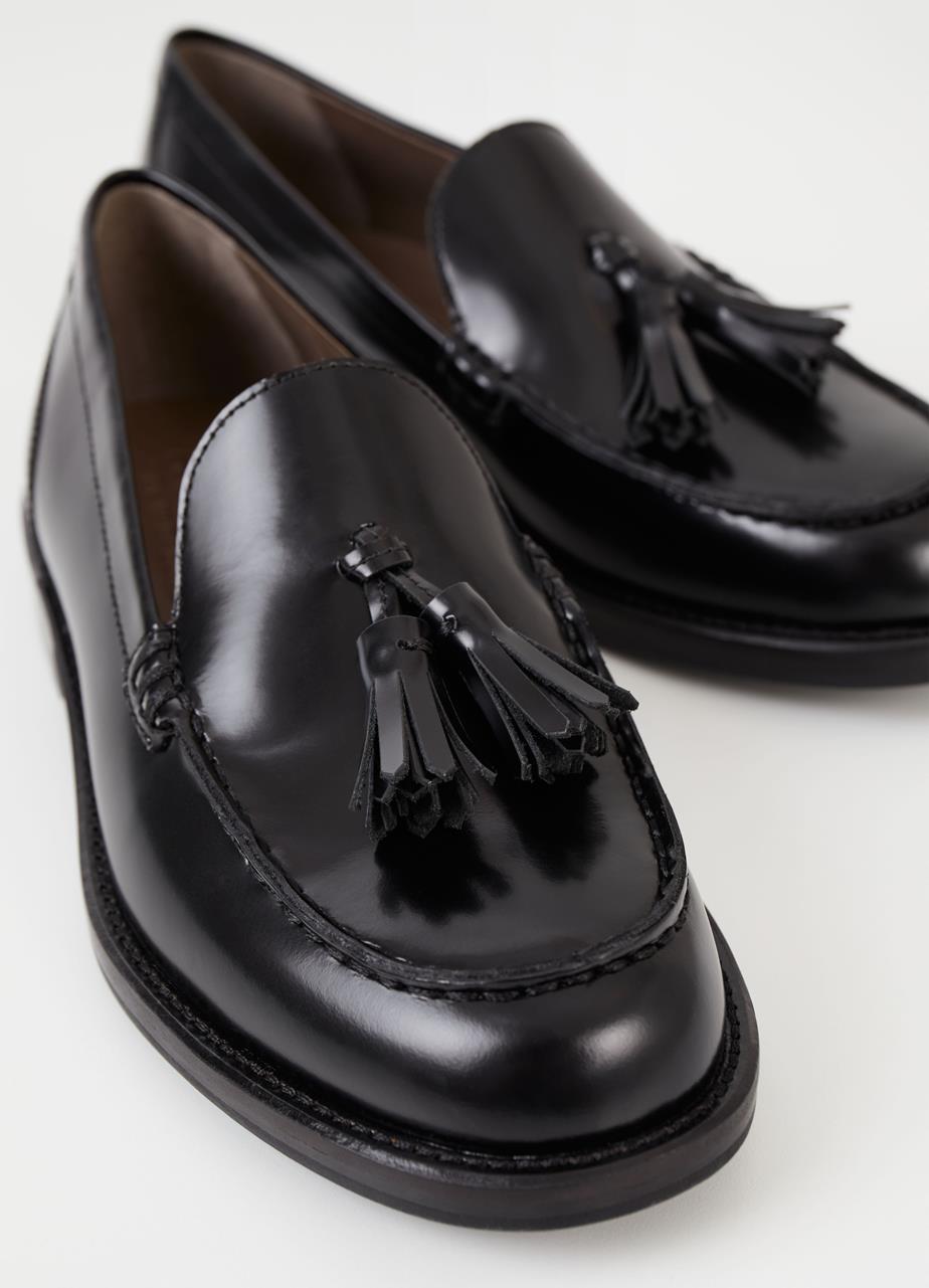 Naıma loafer Black polıshed leather