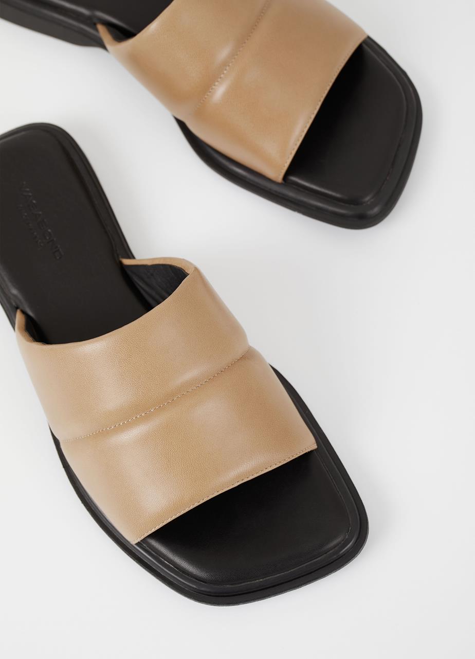 Izzy sandaler Beige læder
