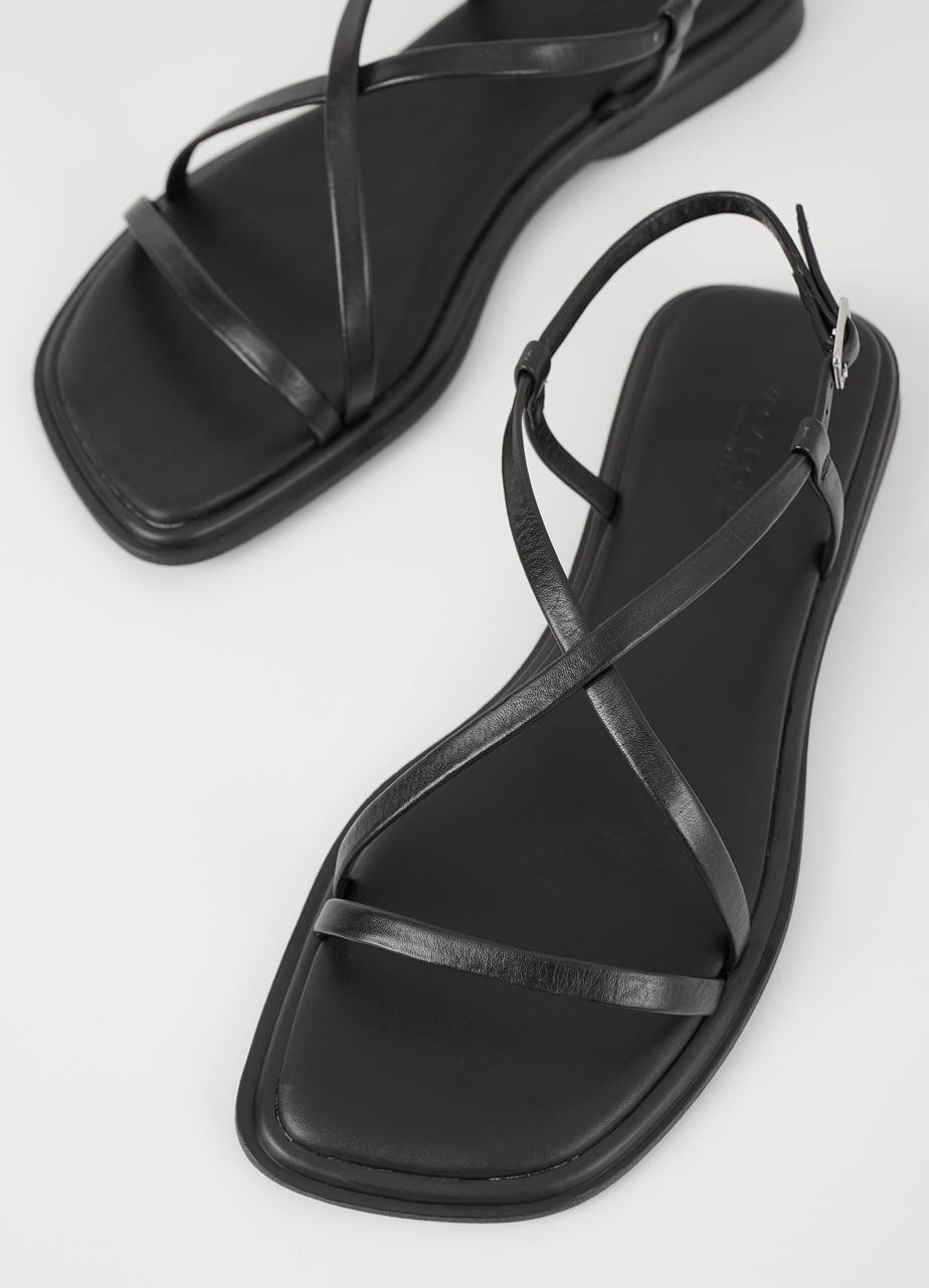 Izzy sandaler Sort læder