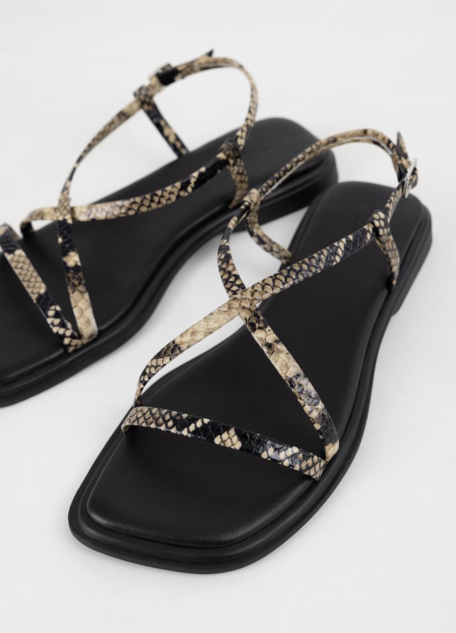 Izzy sandals Multicolour embossed leather