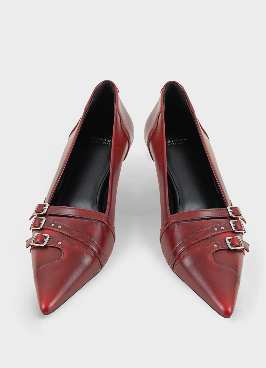 Lykke pumps Red brush-off leather