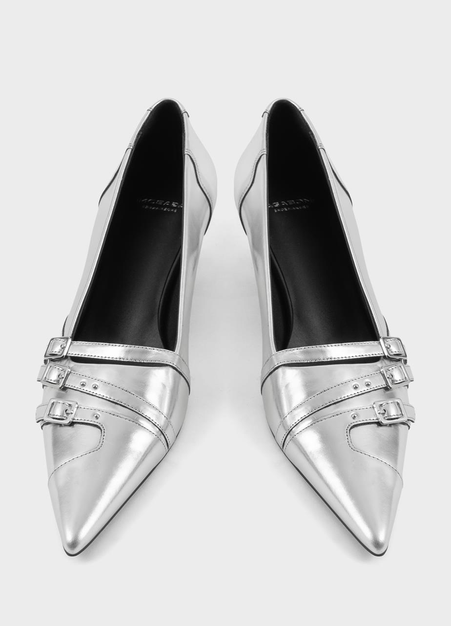 Lykke pumps Silver metallic leather