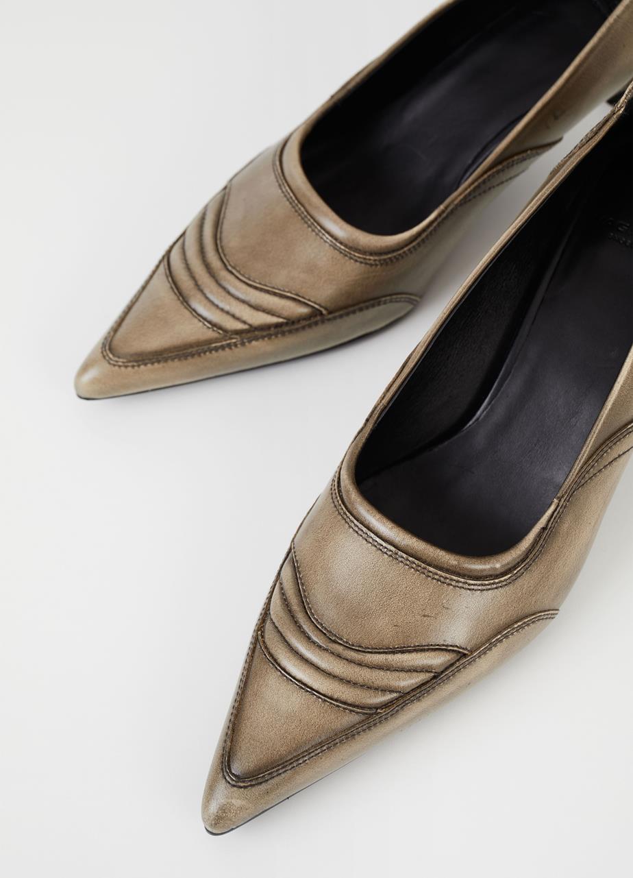 Lykke pumps Light Brown brush-off leather