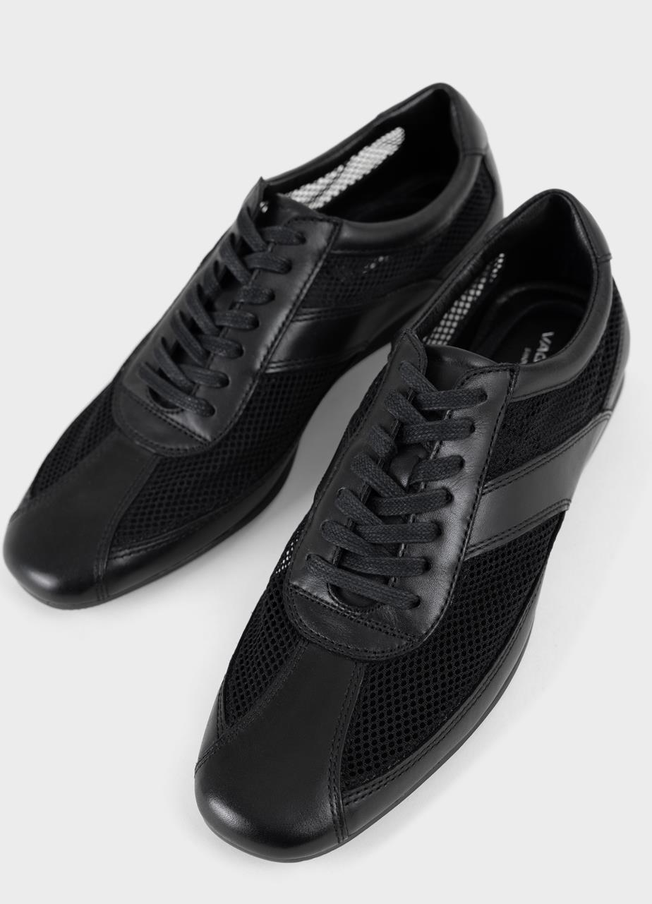 Hıllary sneakers Black leather/mesh