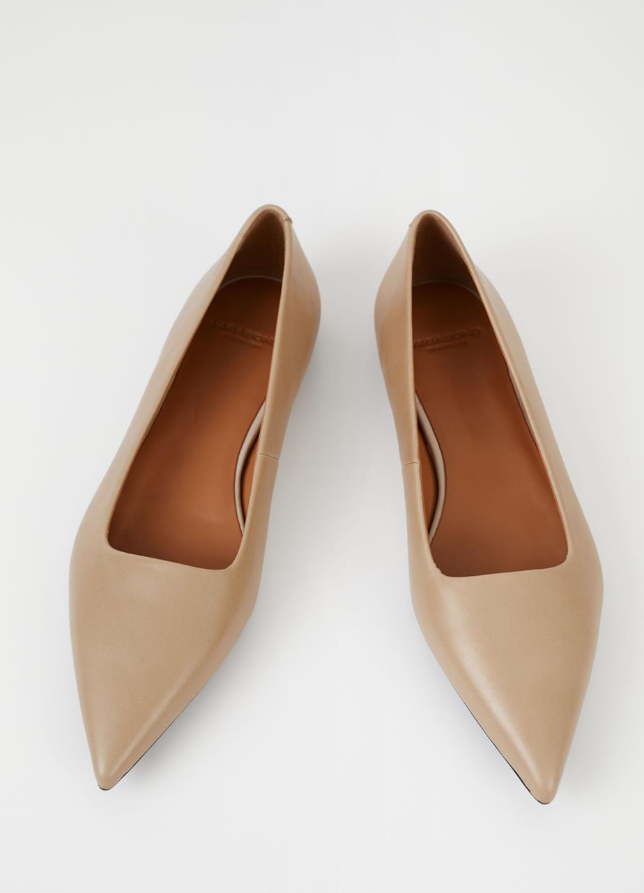 Hermine shoes Beige leather