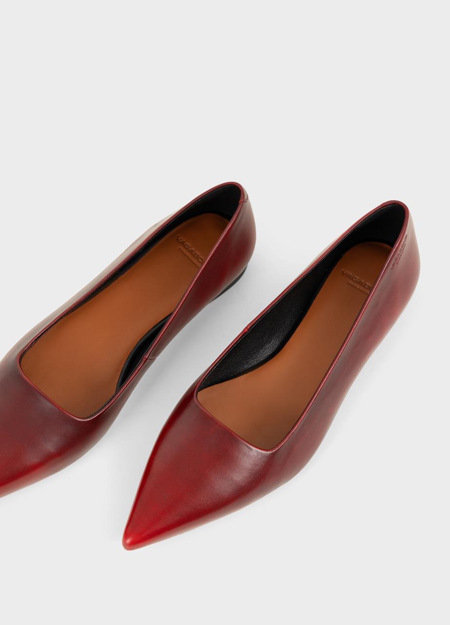 Hermine scarpe basse Rosso brush off