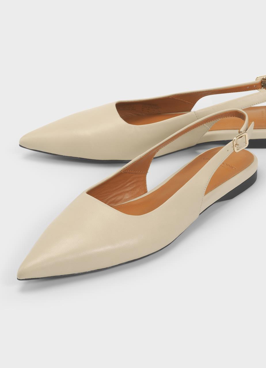 Hermine shoes Beige leather