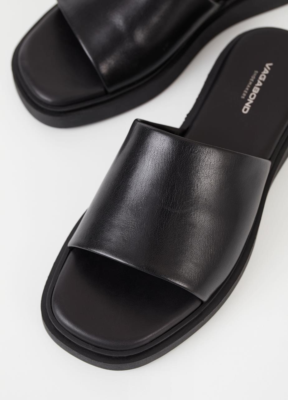Connie sandals Black leather