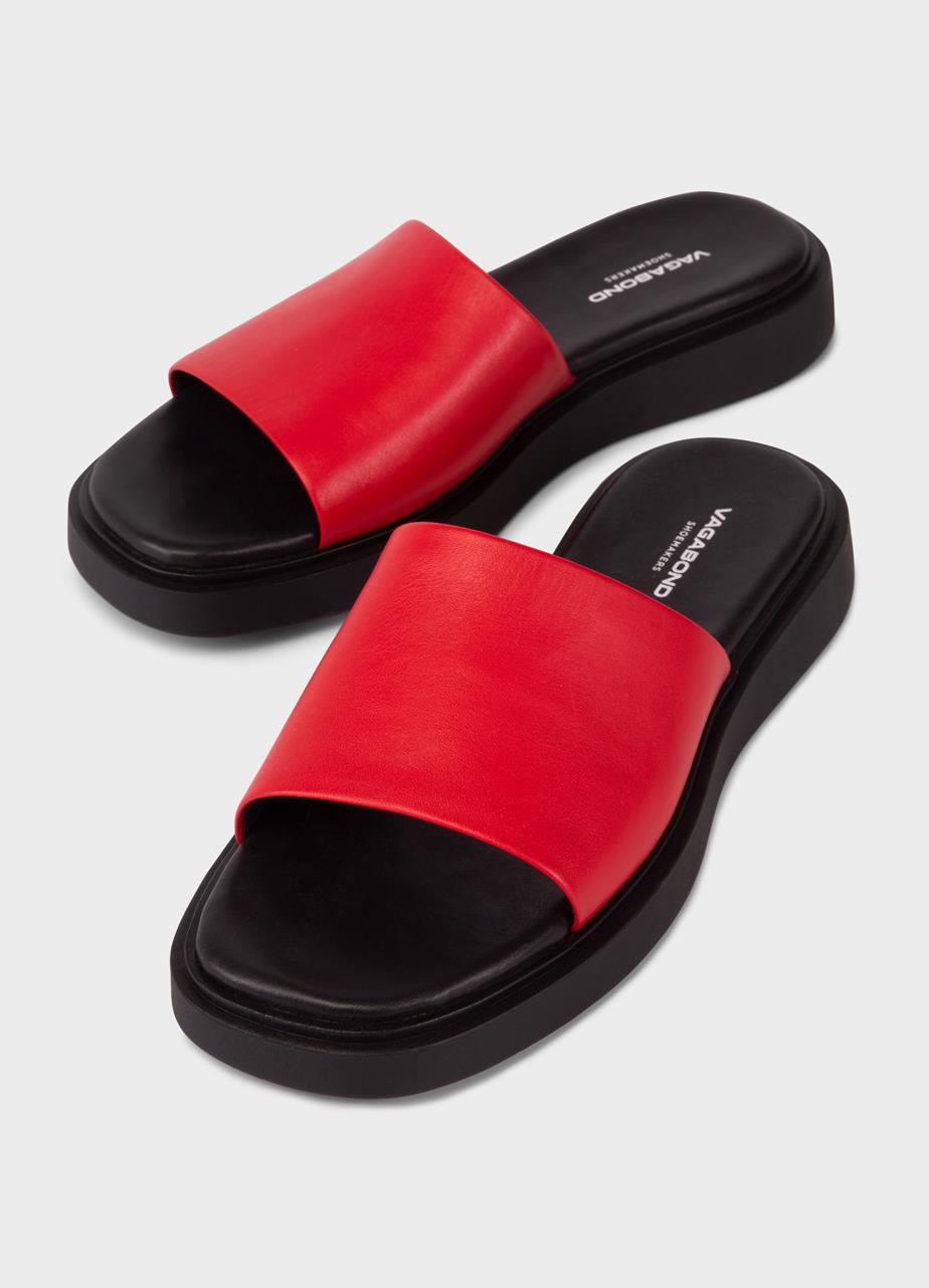 Connıe sandals Red leather