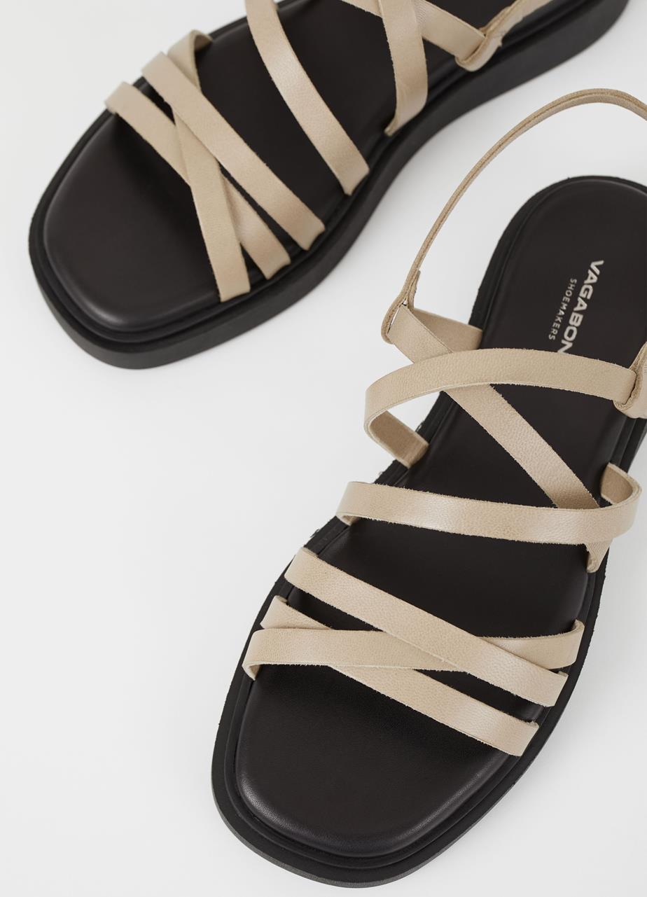 Connie sandals Light Brown leather