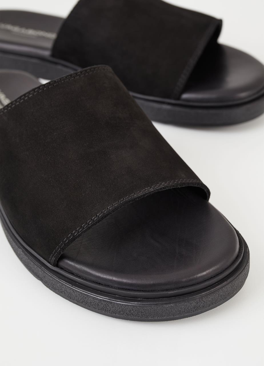 Mason sandals Black nubuck
