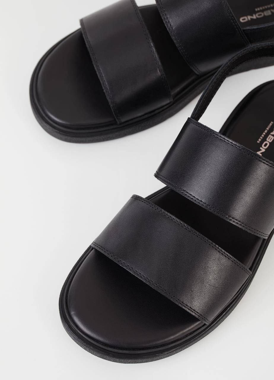 Mason sandals Black leather