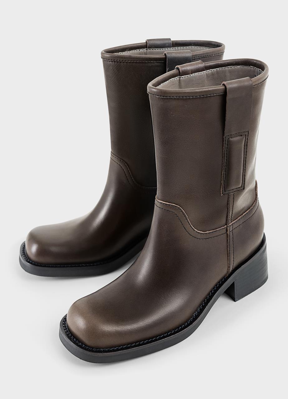 Nour stiefel Braun leder