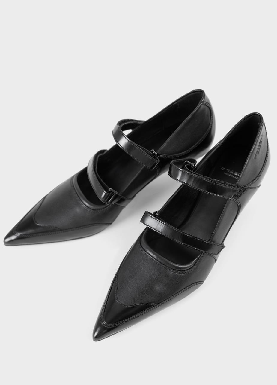 Lykke pumps Black leather/comb