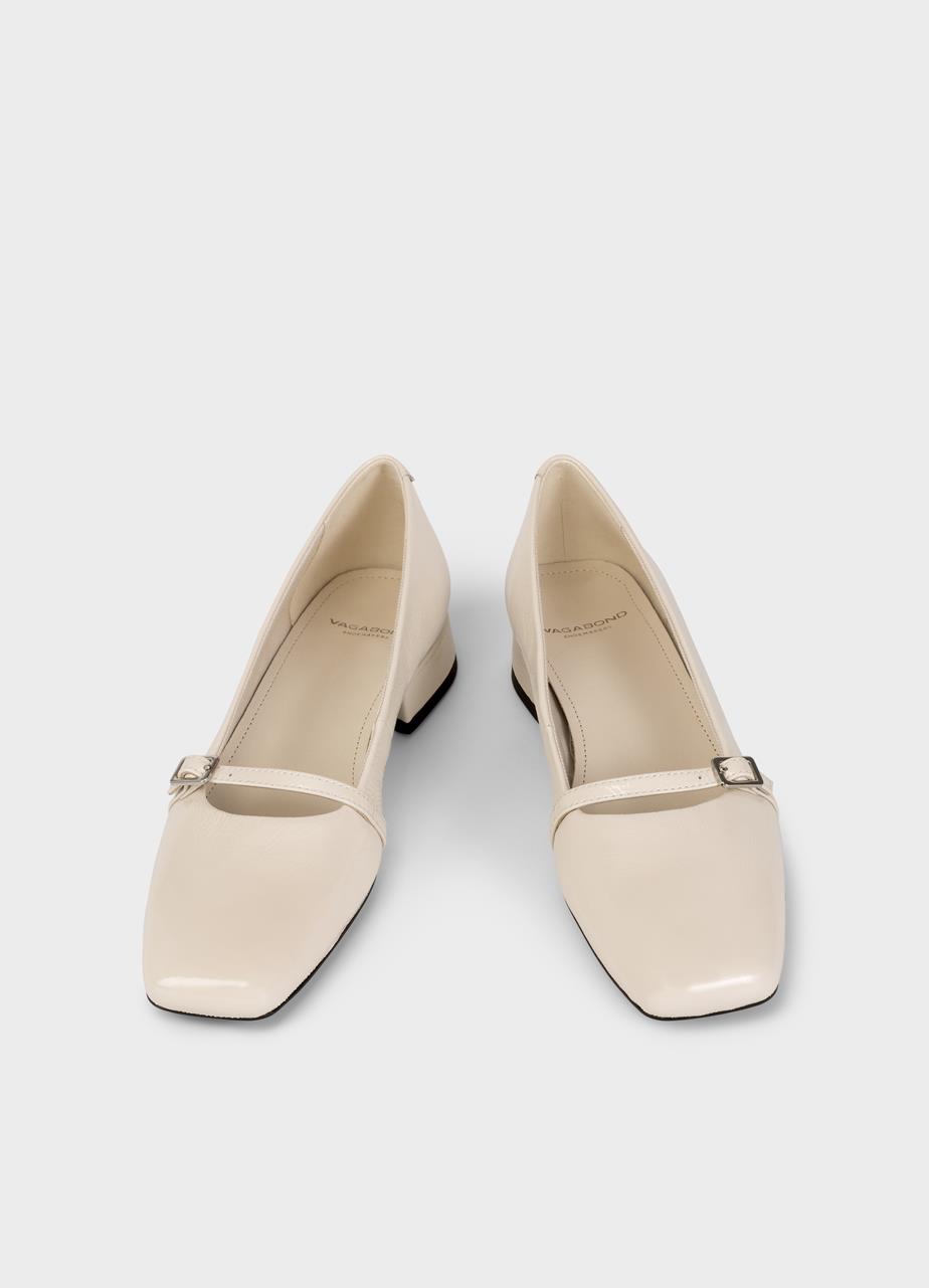 Debbi pumps Beige lakleer