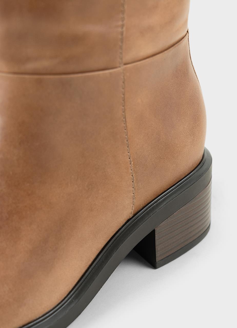 Daniella tall boots Light Brown leather