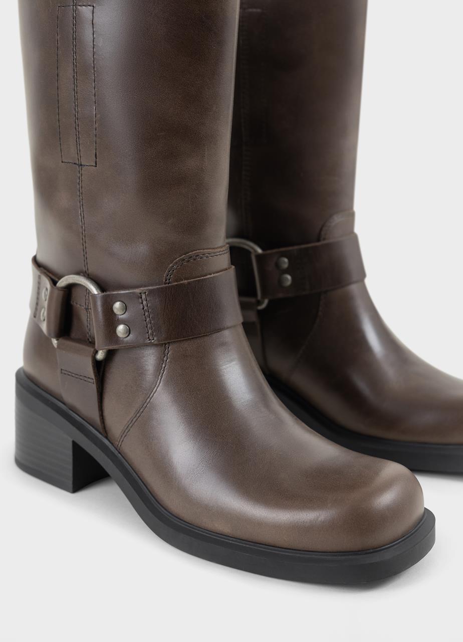 Daniella botas altas Marrón nubuck engrasado