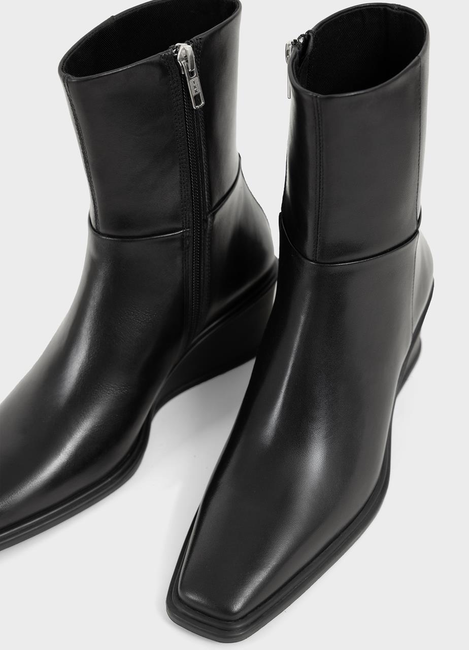 Aino stiefel Schwarzes leder