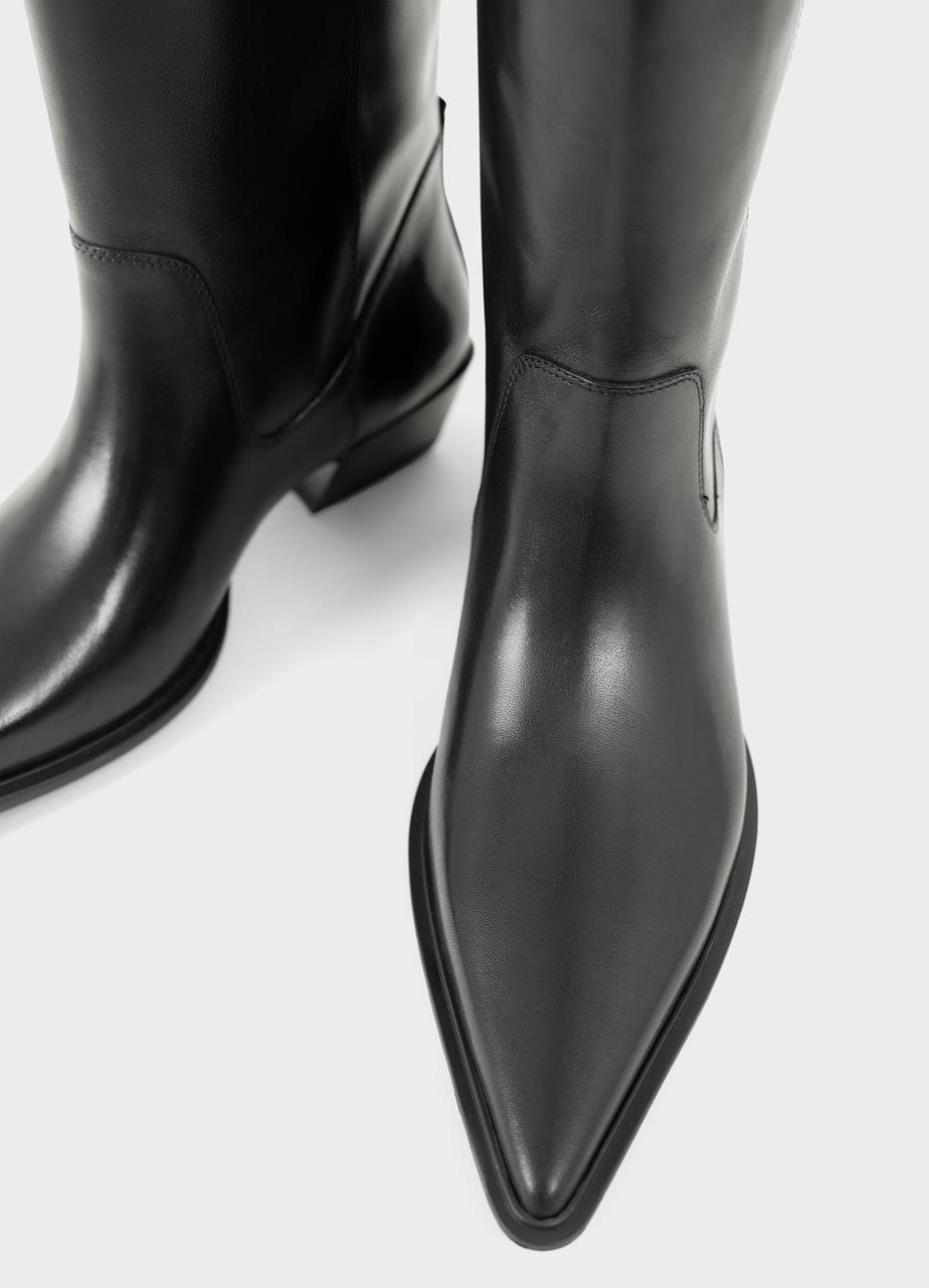 Cassie tall boots Black leather