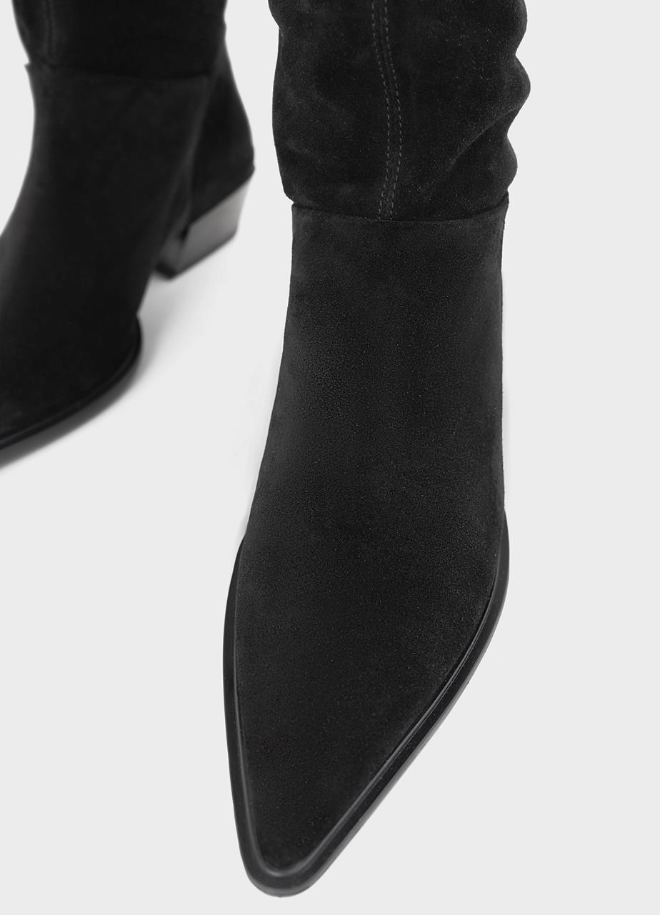 Cassie tall boots Black suede