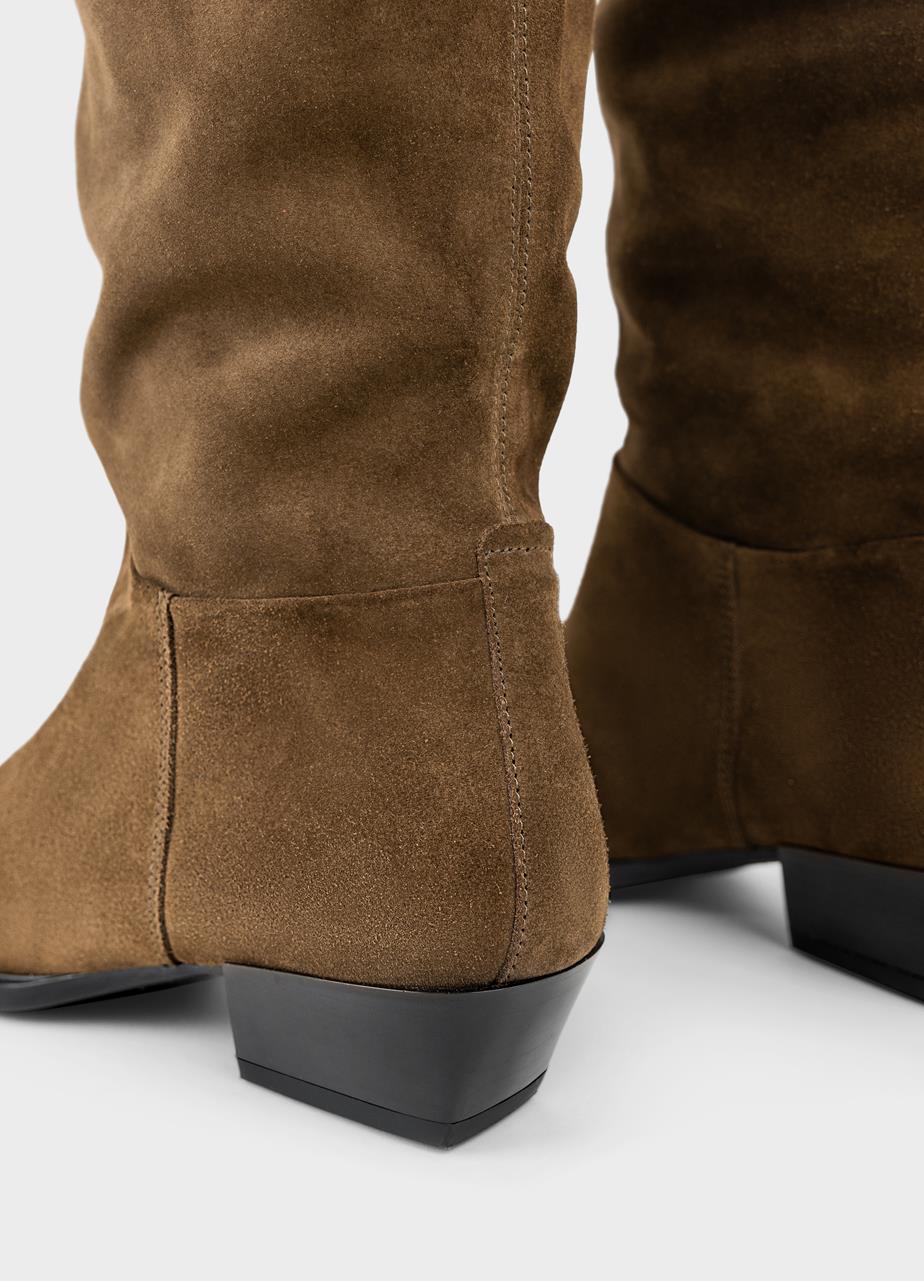 Cassie bottes hautes Marron daim