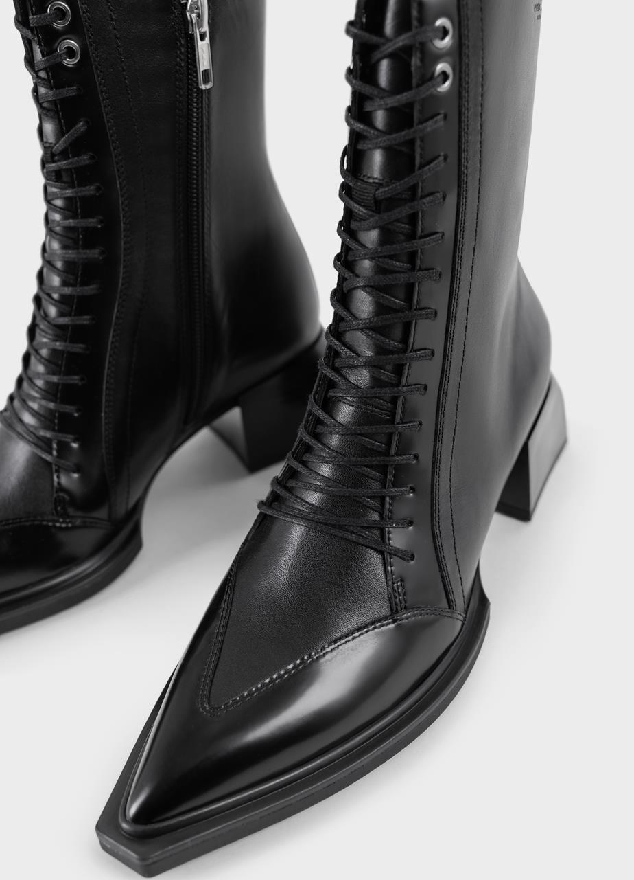 Vivian bottes Noir cuir/comb