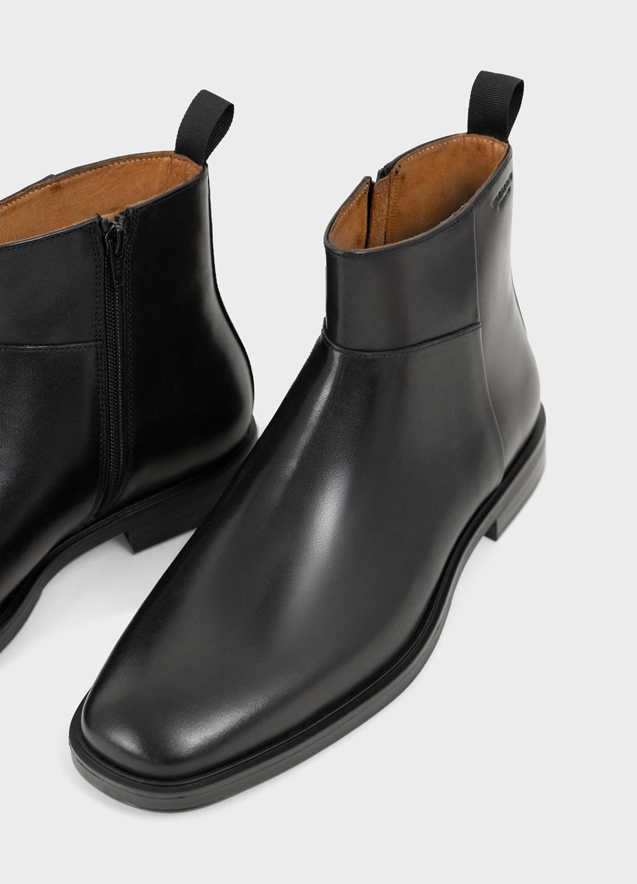 Andrew bottes Noir cuir