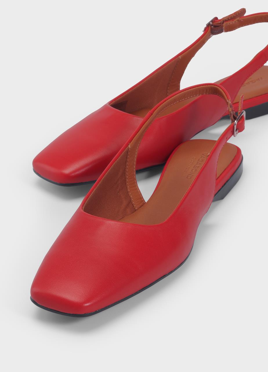 Delia shoes Red leather