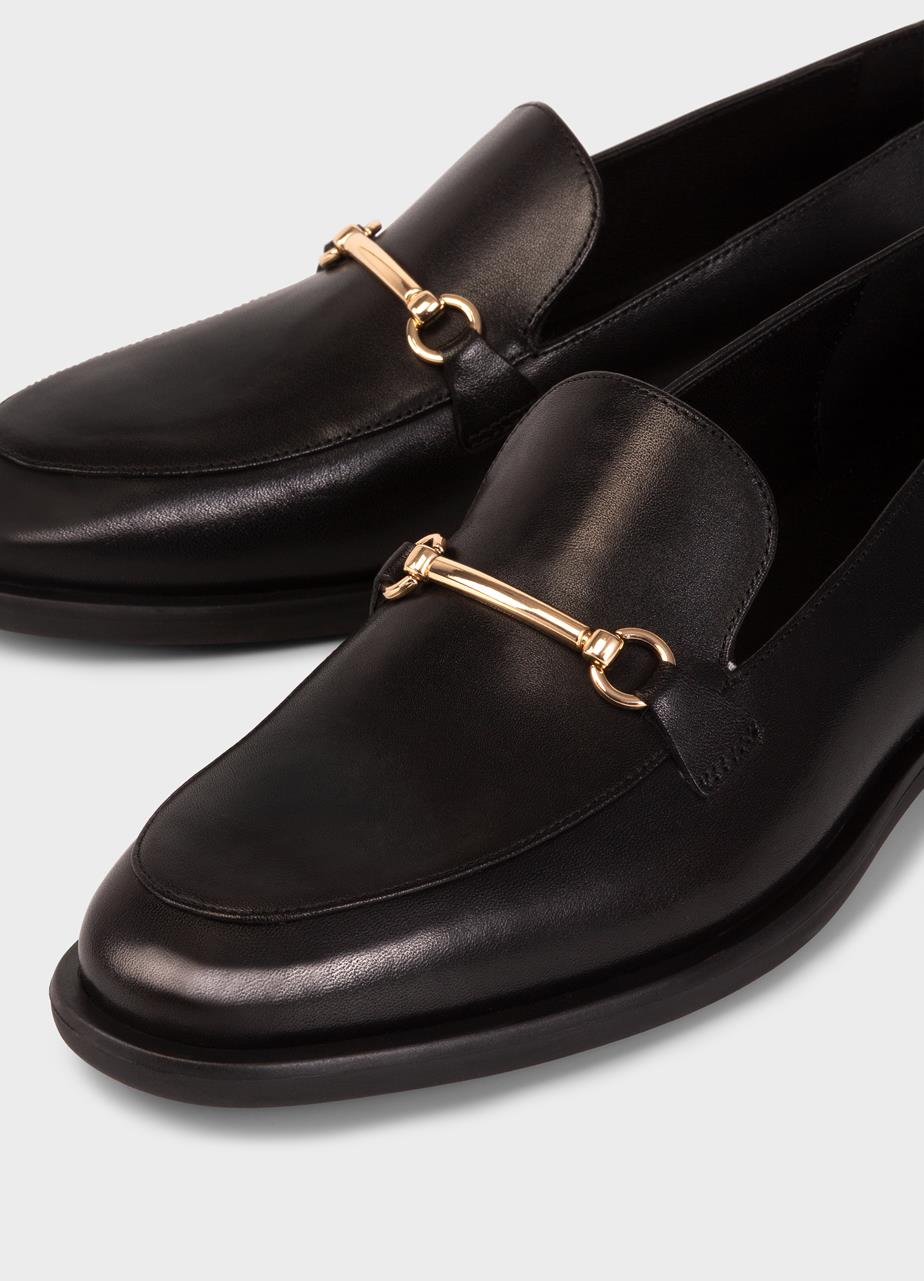 Heıdı loafers Black leather