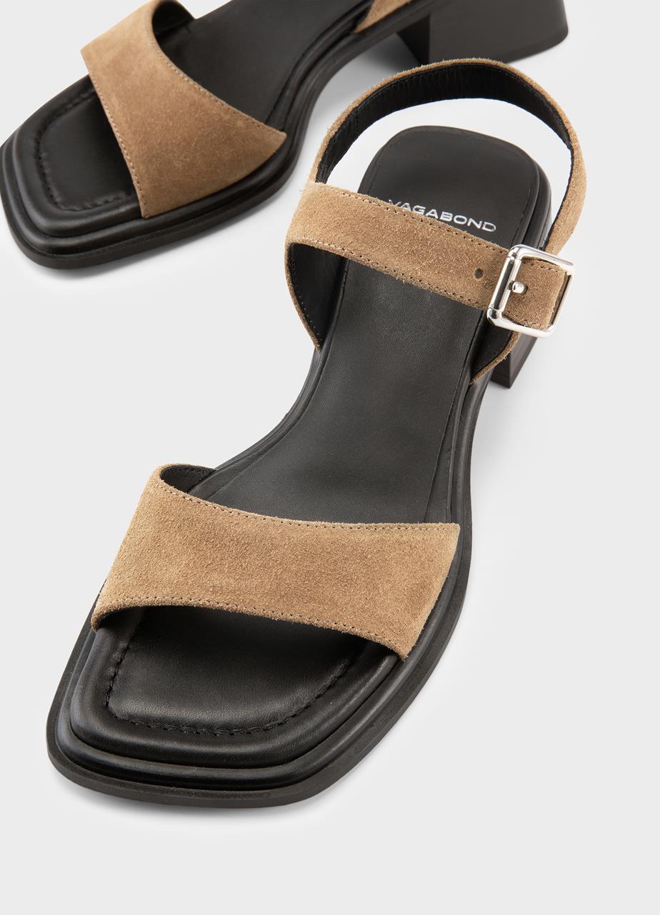 Ines sandaletter Beige, Mocka